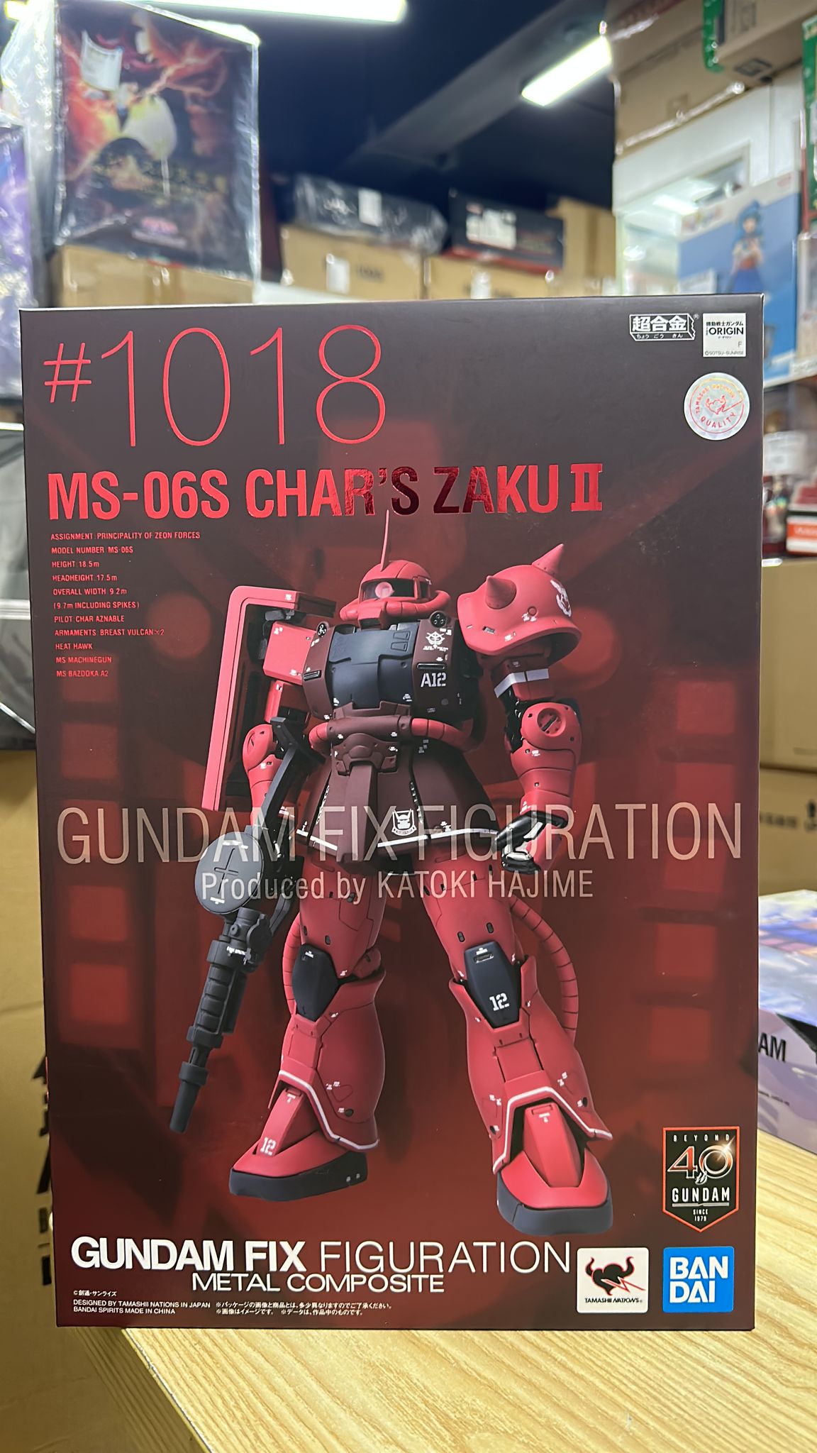 全新 Bandai Gundam Fix Figuration Metal Composite GFFMC 1018 MS-06S Zaku II  紅渣 渣古 超合金