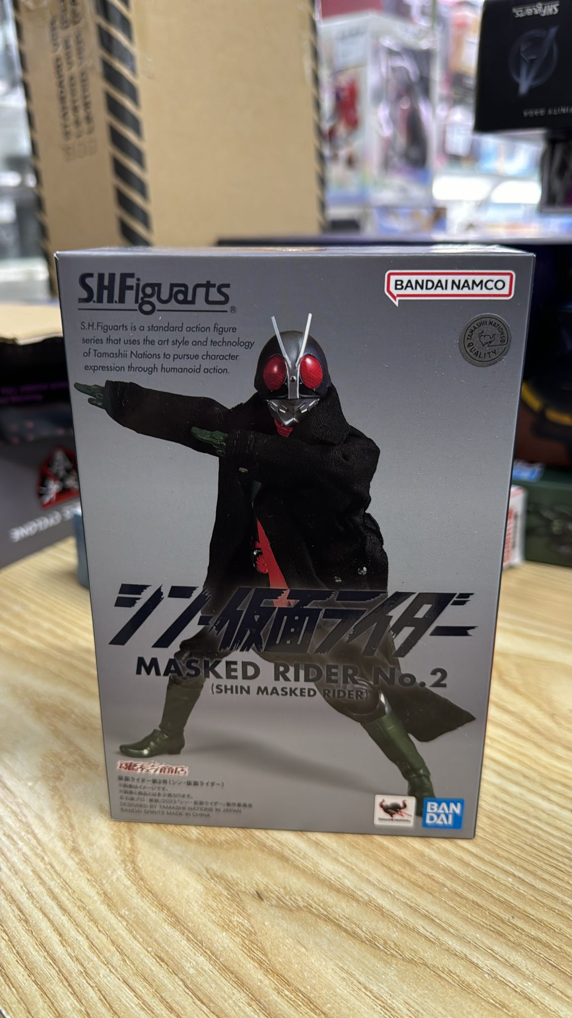 開封品 Bandai S H Figuarts Shf Kamen Rider Shin Masker Rider No 2 新幪面超人 幪面