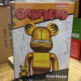 Medicom Toy Bearbrick Be@rbrick 400% 100% Garfield Gold Chrome Ver