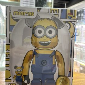 Medicom Toy Bearbrick Be@rbrick 400% 100% Minions Dave Chrome Ver