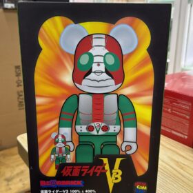 全新 Medicom Toy Bearbrick Be@rbrick 400% 100% Kamen Rider V3 幪面超人 假面騎士