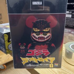 Medicom Toy Bearbrick Be@rbrick 400% 100% Godzilla VS Destroyer Version Godzilla Meltdown Clear Orange Ver