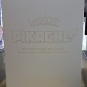 Medicom Toy Bearbrick Be@rbrick World Wide Tour 3 Pikachu Gold Chrome 100% 400%