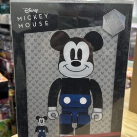 全新 Medicom Toy Bearbrick Be@rbrick 100% 400% Mickey Mouse Fragment Design Blue Ver 米奇 100週年