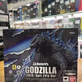 開封品 Bandai S.H.MonsterArts SHM Godzilla 2014 Spit Fire Ver 哥斯拉 藍鰭