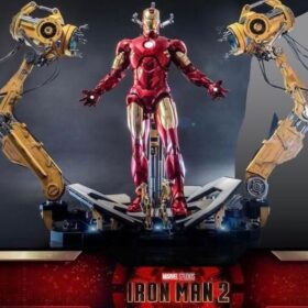 Hottoys QS021 Ironman 2 Mark 4 MK4 Suit-Up Gantry