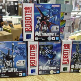 Bandai Robot Spirits 298 300 306 313 GAT-X105 Strike Gundam AMQ/E-X01 Aile Strike AQM/E-X03 Launcher Strike AQM/E-X02 Sword Strike Robot魂